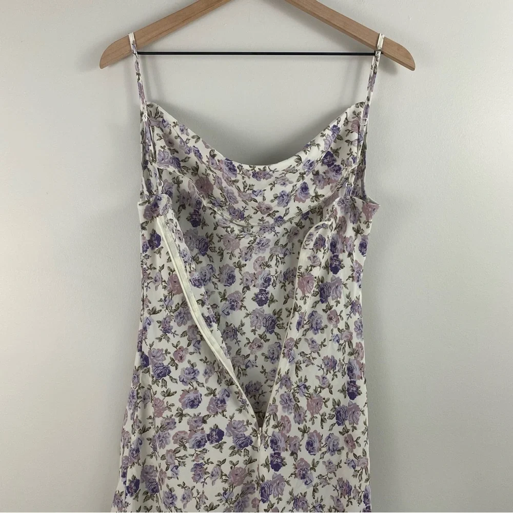 Shein Purple Floral Sheath Dress - Picture 7 of 9